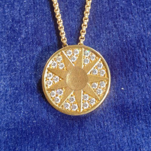 Anhänger Sonne mit Brillanten